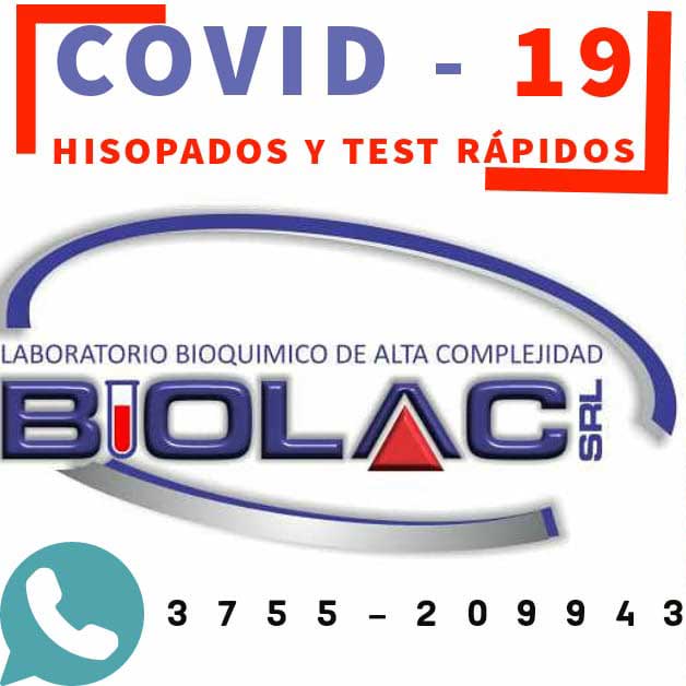 Realizamos Test rápidos e Hisopados para Coronavirus COVID-19